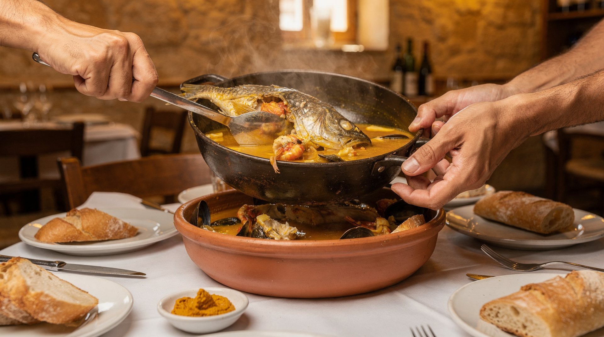 Bouillabaisse in Marseille: Touristen-Falle oder jeden Cent wert? — Bouillabaisse-Charta 1980, was das Gericht kostet und enthält, welche Restaurant