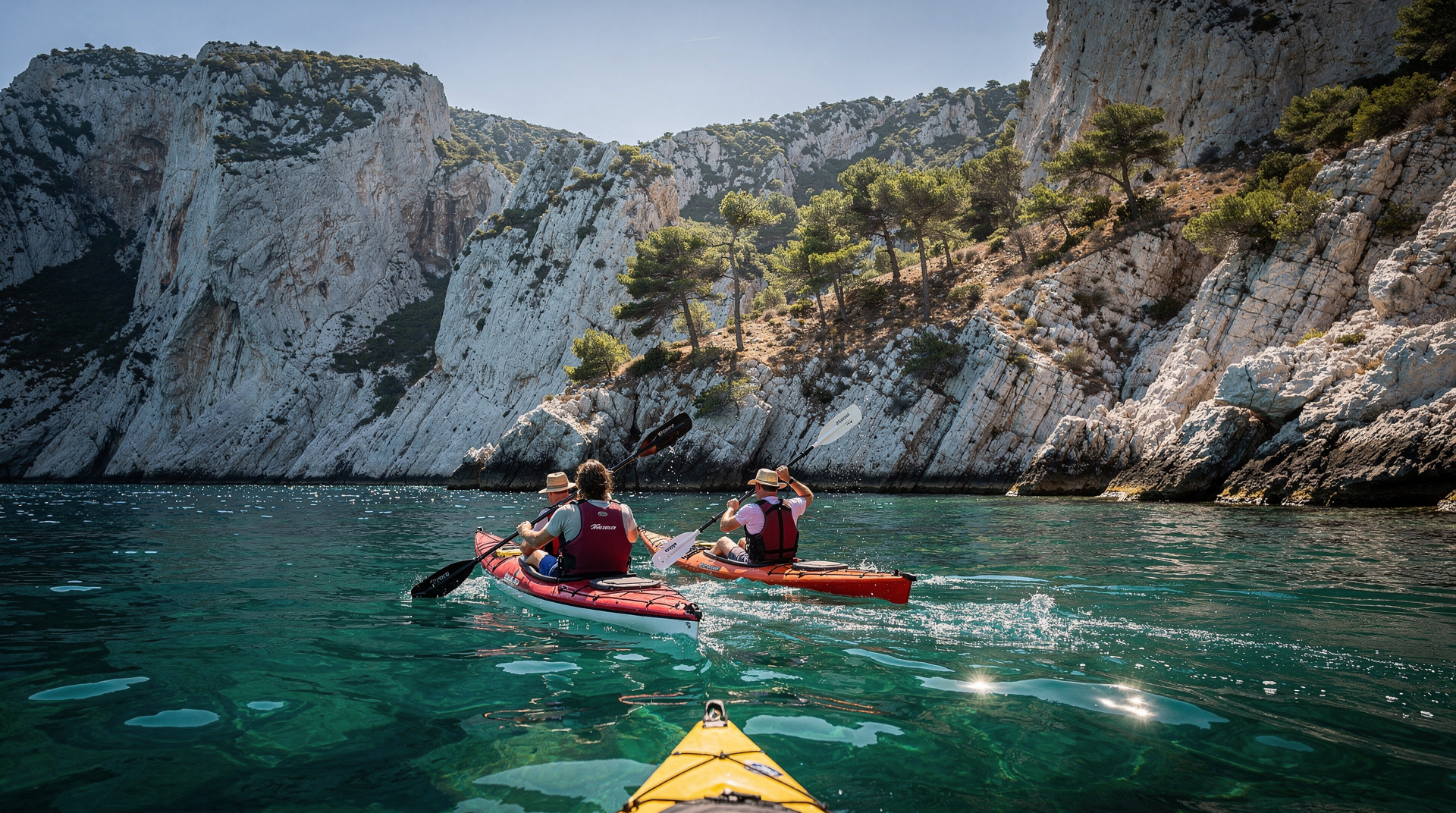 Kajak in den Calanques: Seekajakführer für Marseille und Cassis — Seekajak in den Calanques ab Cassis, La Ciotat oder Marseille: Abfahrtspunkte, H