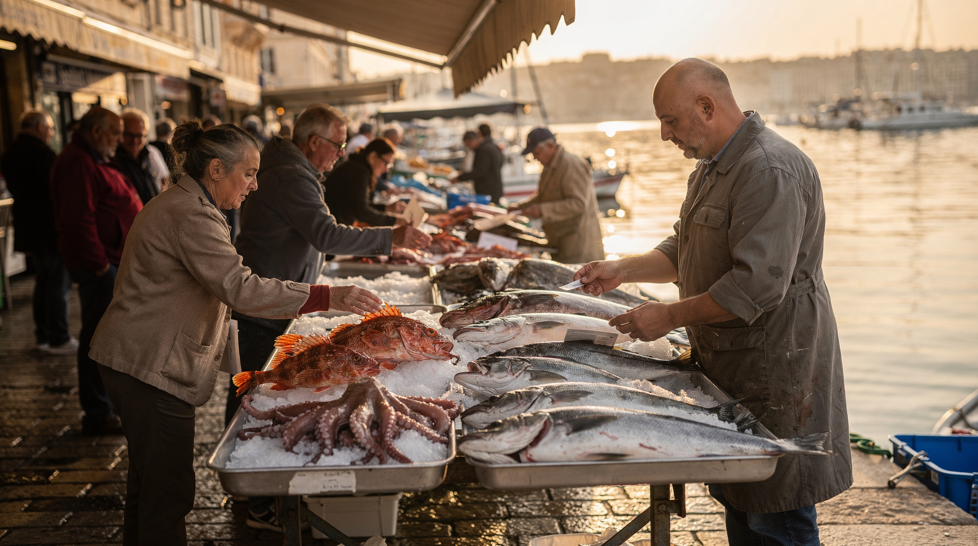 Marseille Märkte: Noailles, Capucins, La Plaine und der Fischmarkt — Marseilles beste Märkte: Marché de Noailles (Mo–Sa 8–19 Uhr), Fischmarkt am Quai