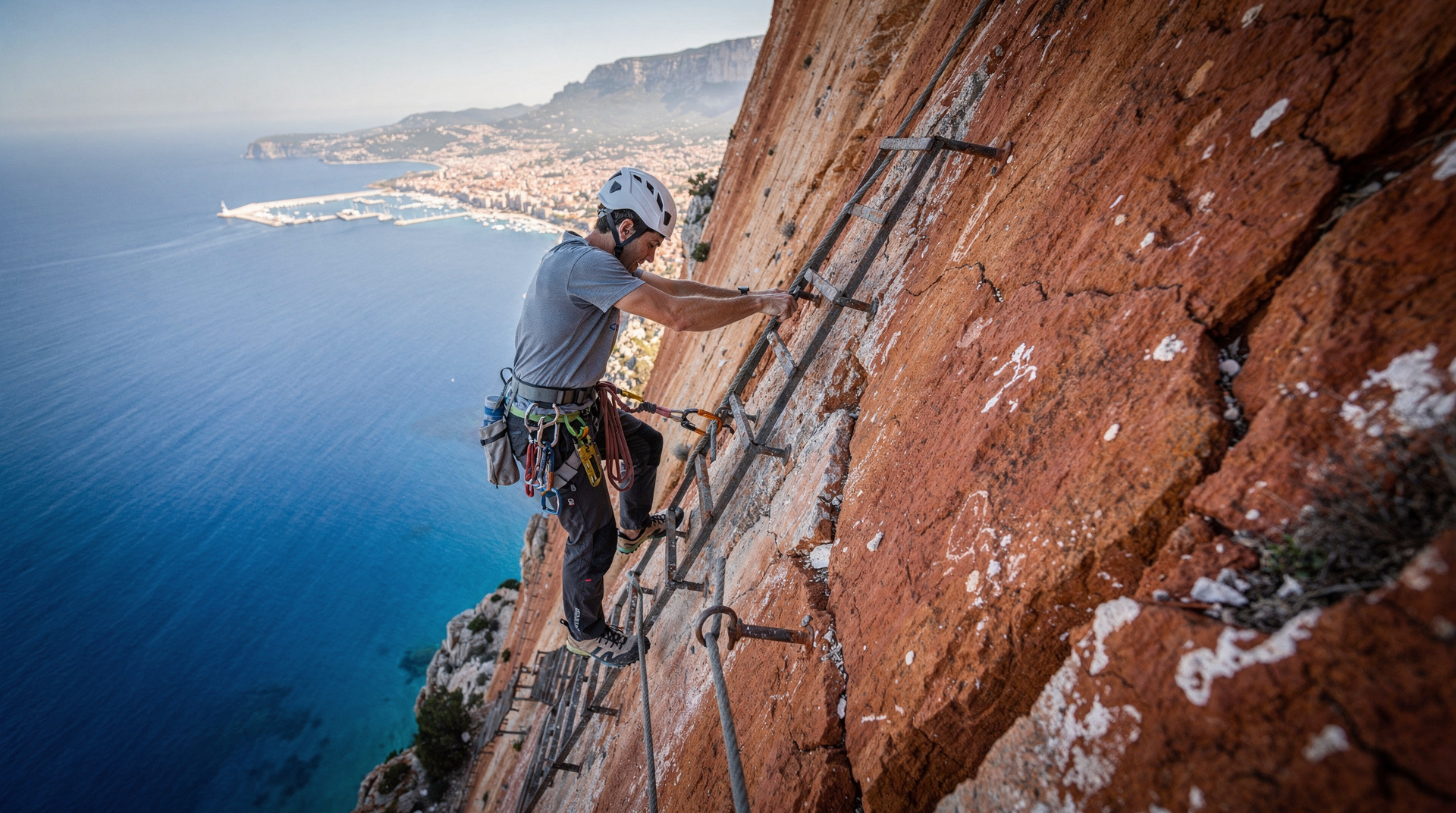 Via Ferrata am Cap Canaille: Cassis' schwindelerregendes Kliffahrbenteuer — Cap Canaille Via Ferrata bei Cassis: Schwierigkeitsgrad, Ausrüstung, Meeresexpos